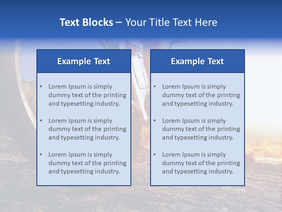 Bike Guy Track PowerPoint Template