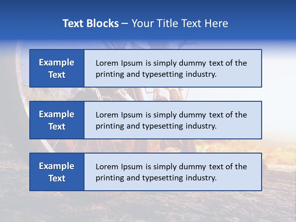 Bike Guy Track PowerPoint Template