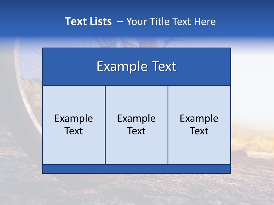 Bike Guy Track PowerPoint Template