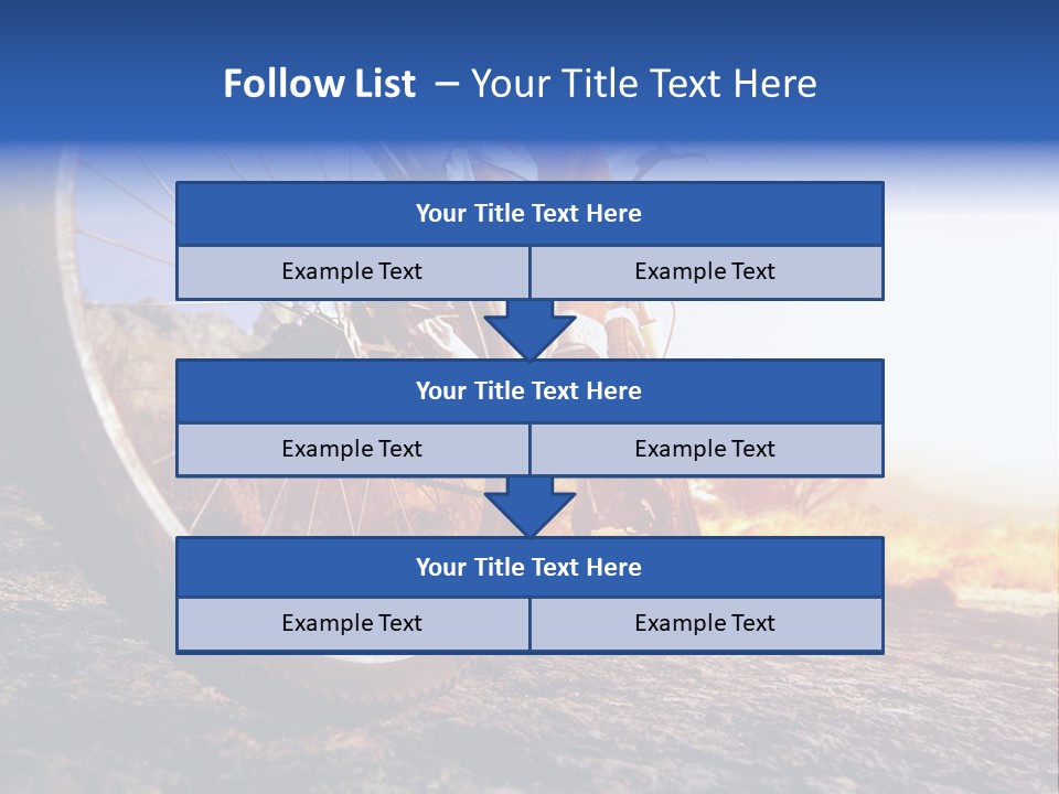 Bike Guy Track PowerPoint Template