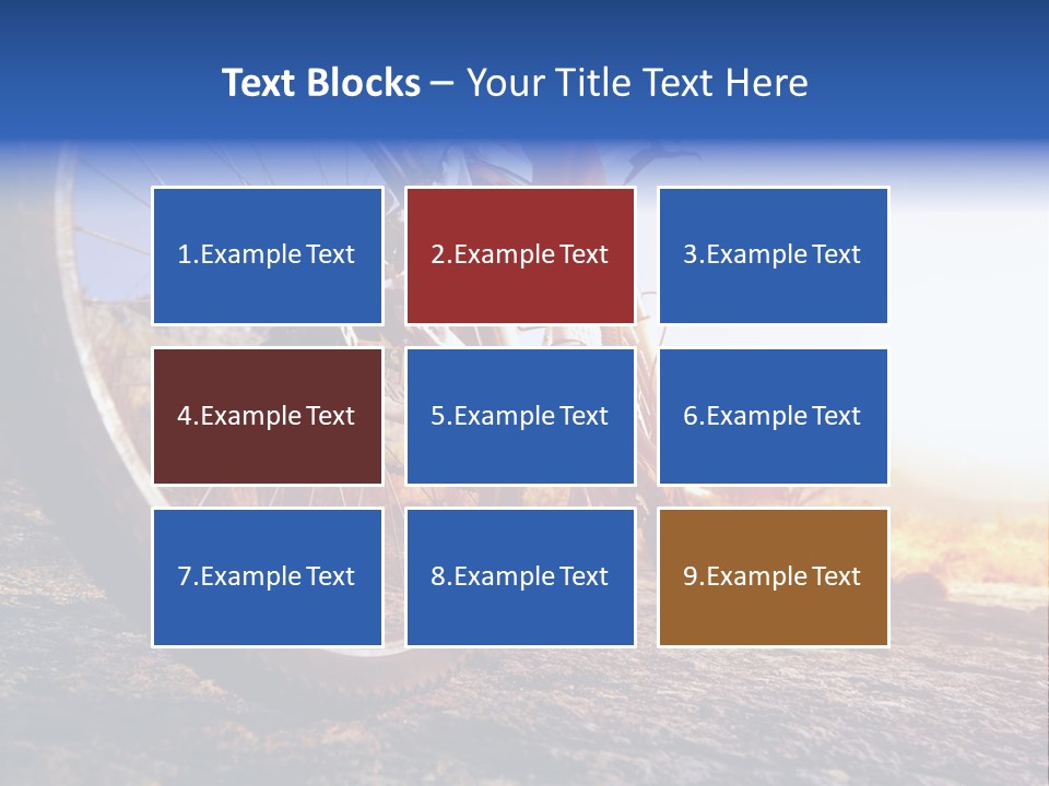 Bike Guy Track PowerPoint Template
