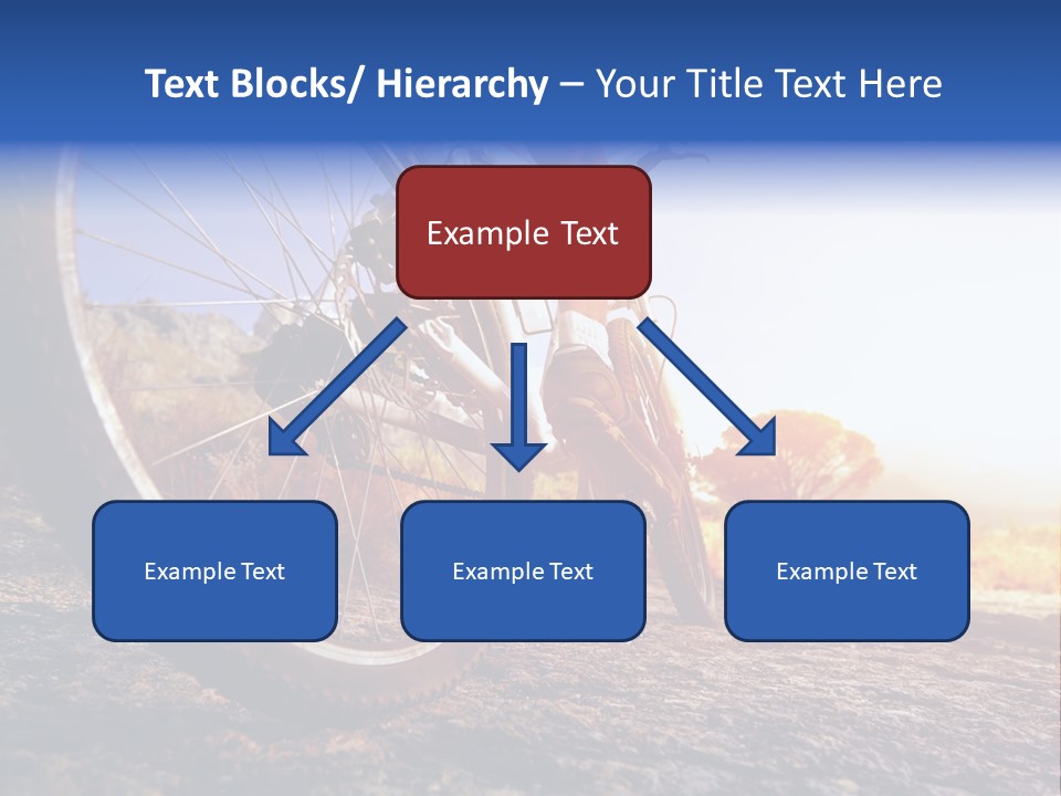 Bike Guy Track PowerPoint Template