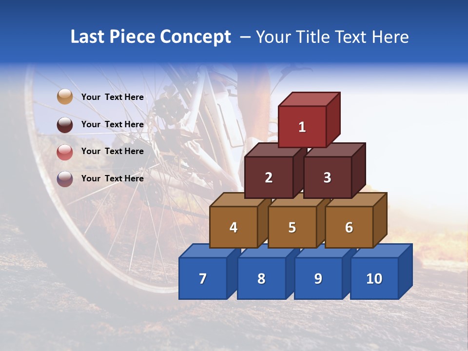 Bike Guy Track PowerPoint Template
