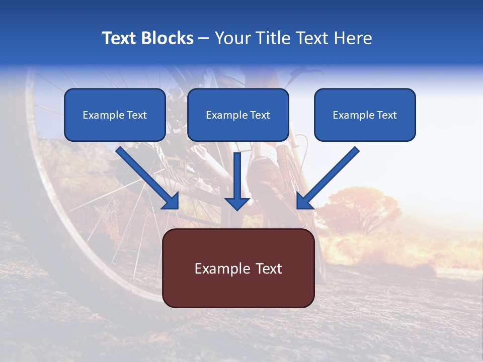 Bike Guy Track PowerPoint Template