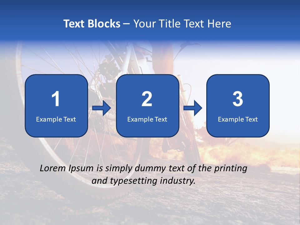 Bike Guy Track PowerPoint Template