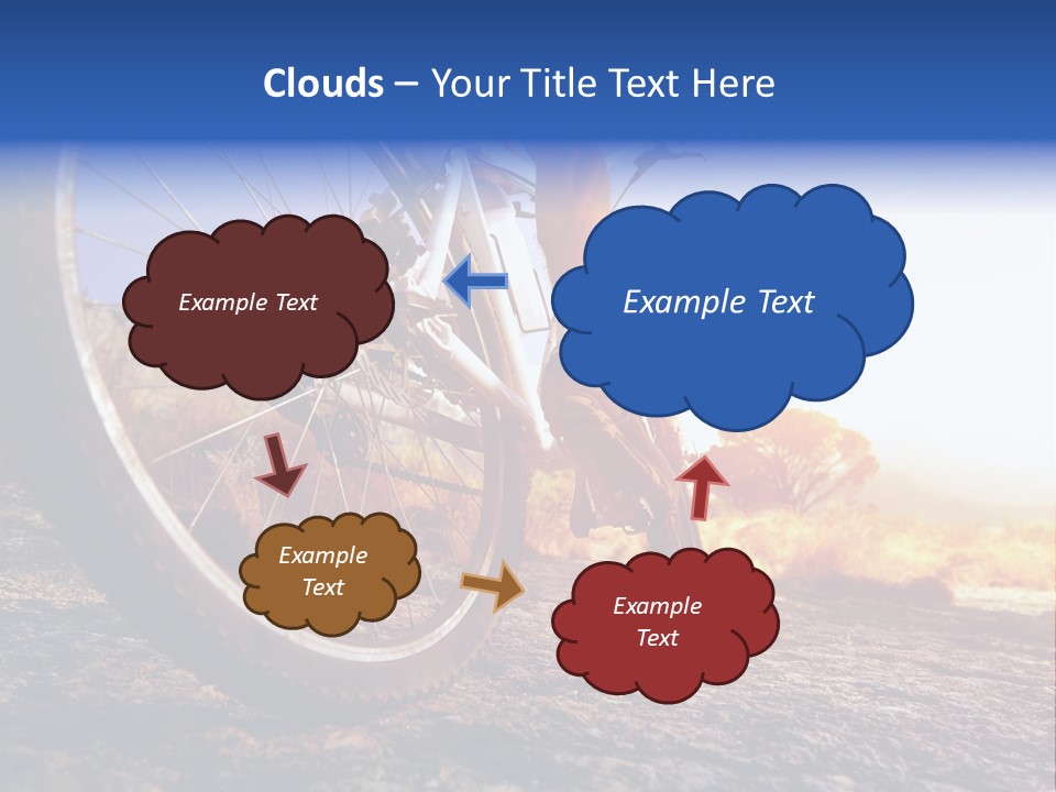 Bike Guy Track PowerPoint Template