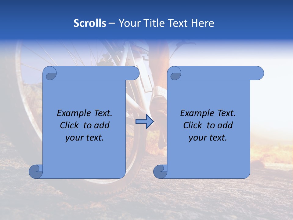 Bike Guy Track PowerPoint Template
