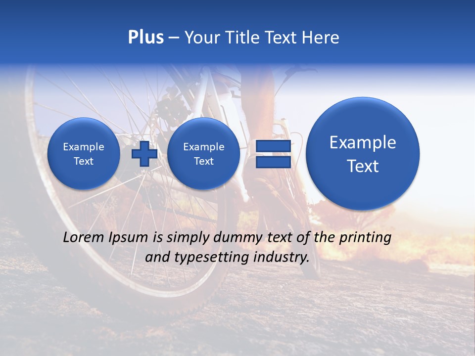 Bike Guy Track PowerPoint Template