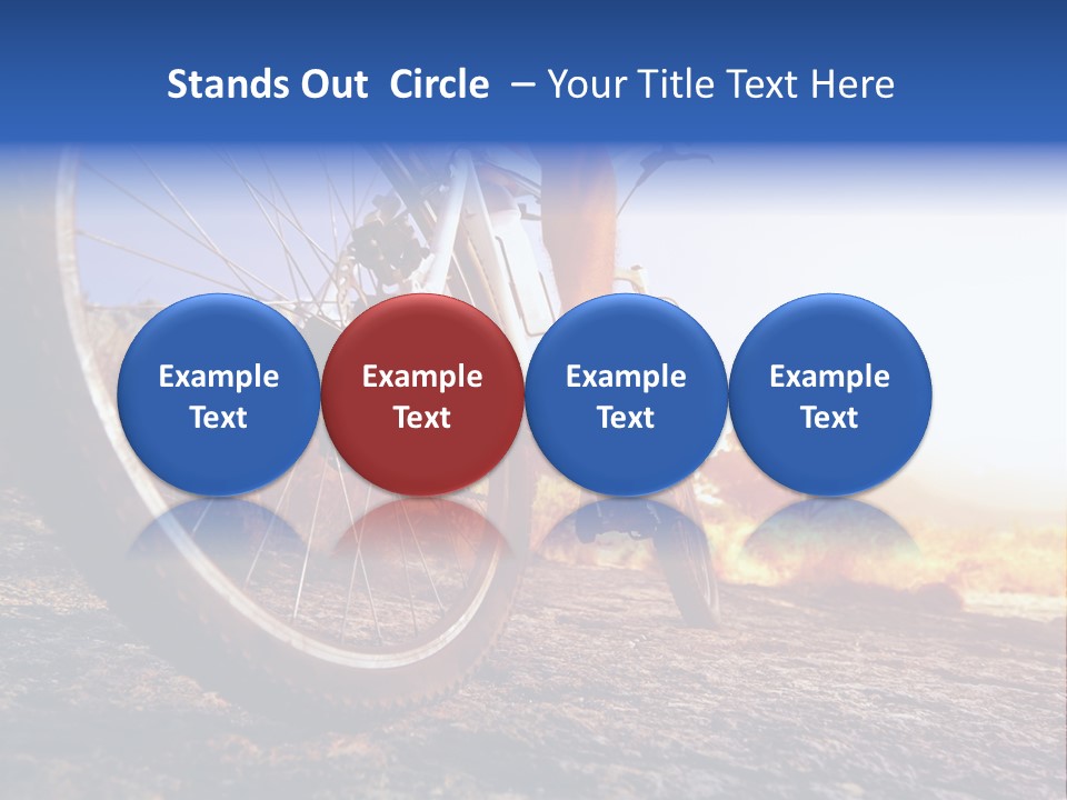 Bike Guy Track PowerPoint Template