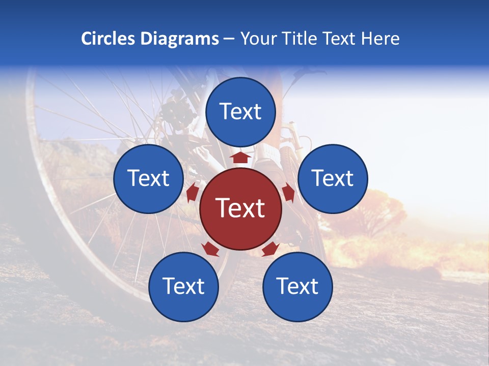 Bike Guy Track PowerPoint Template