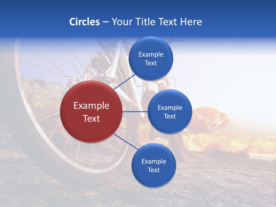 Bike Guy Track PowerPoint Template