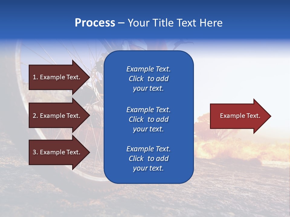 Bike Guy Track PowerPoint Template