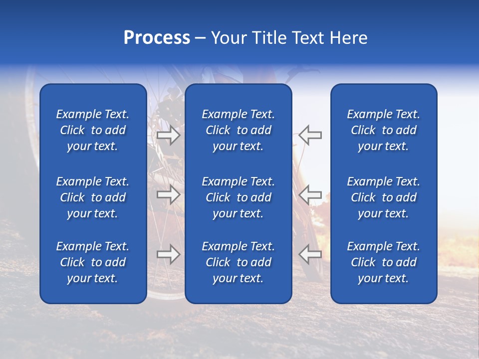 Bike Guy Track PowerPoint Template