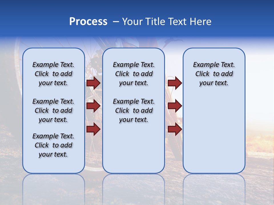 Bike Guy Track PowerPoint Template