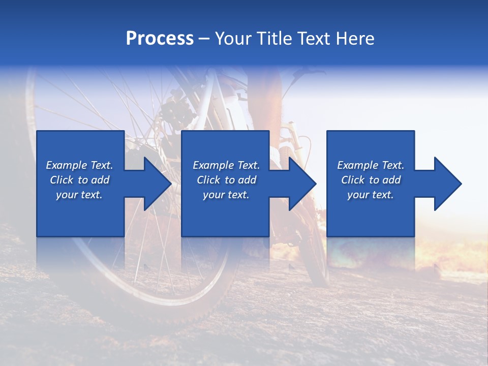 Bike Guy Track PowerPoint Template