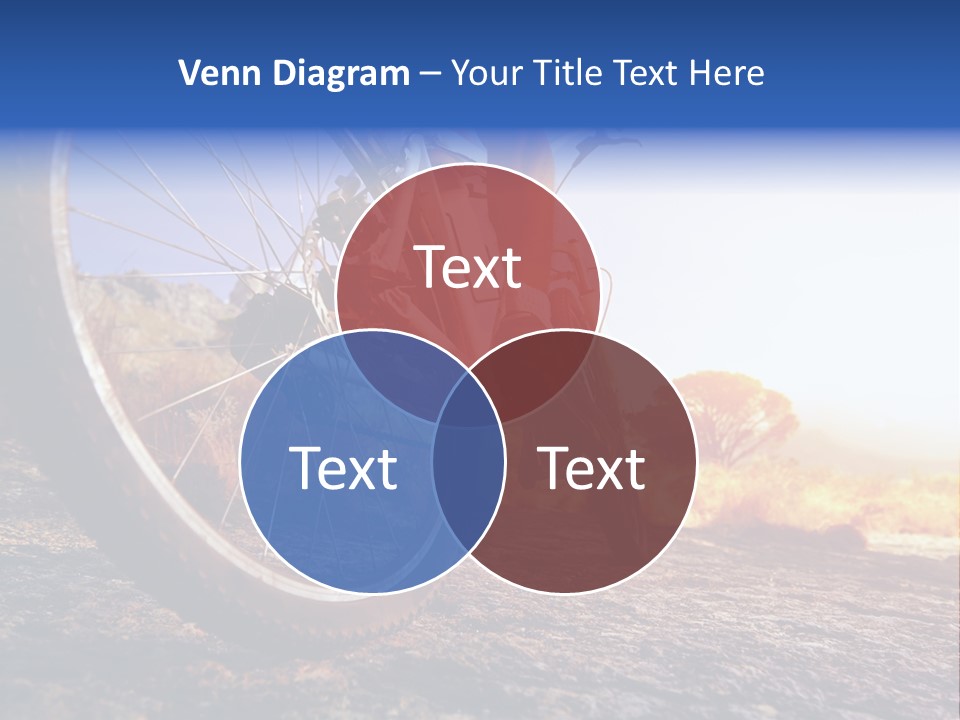 Bike Guy Track PowerPoint Template