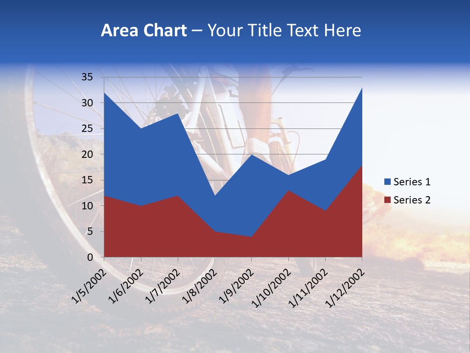 Bike Guy Track PowerPoint Template