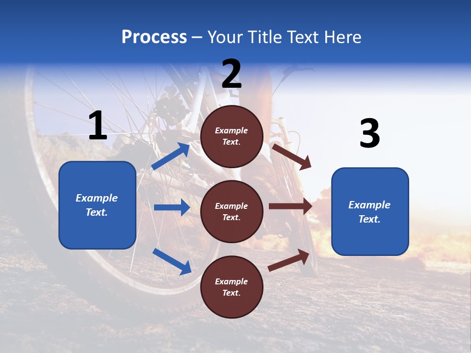 Bike Guy Track PowerPoint Template