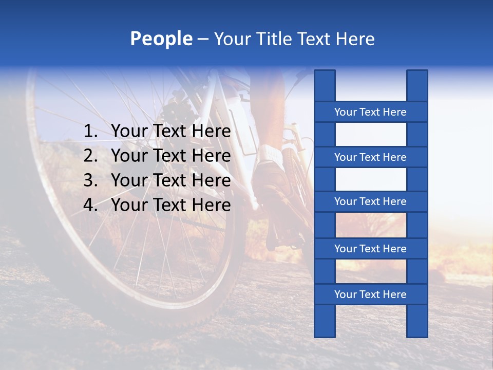 Bike Guy Track PowerPoint Template