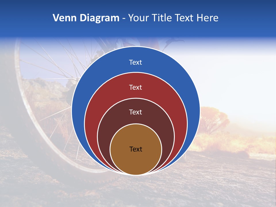 Bike Guy Track PowerPoint Template