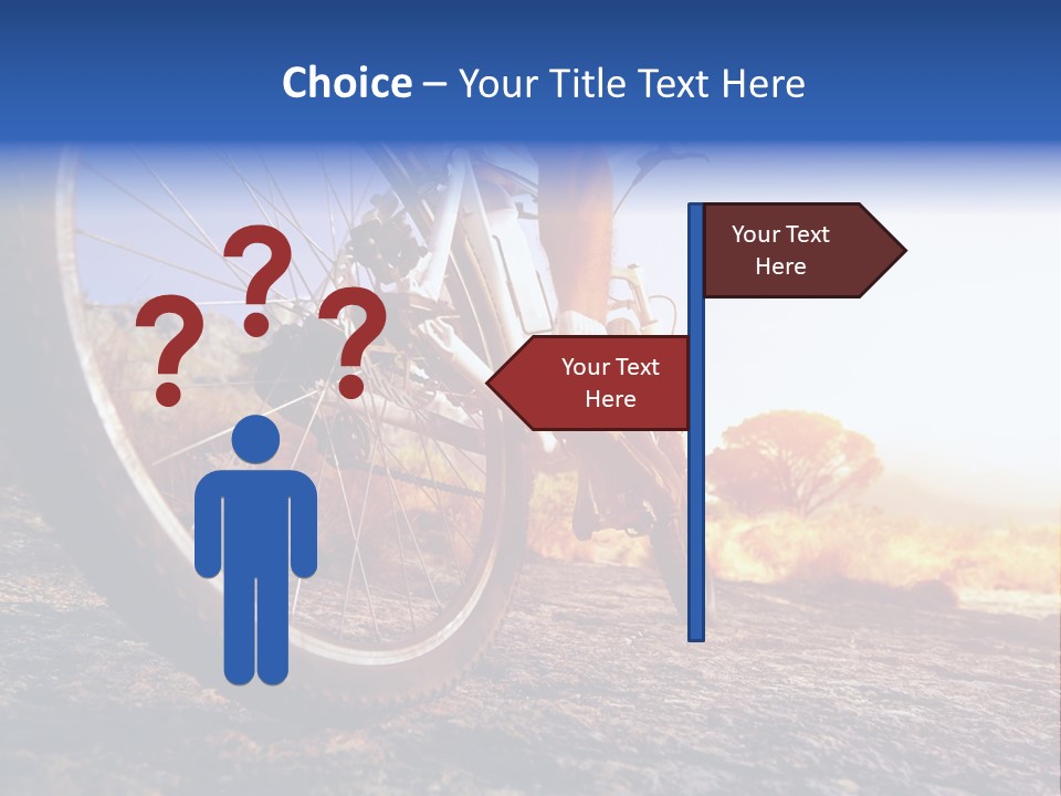 Bike Guy Track PowerPoint Template