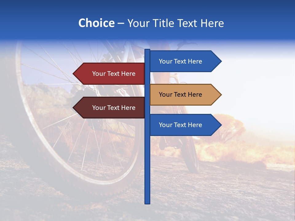 Bike Guy Track PowerPoint Template