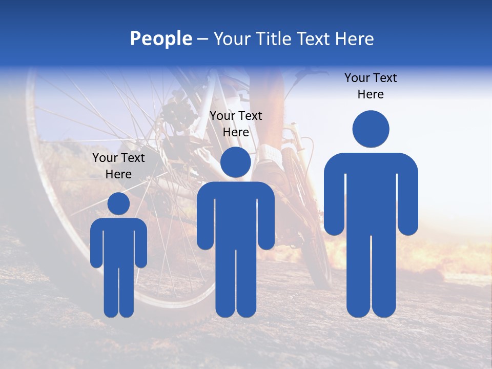 Bike Guy Track PowerPoint Template