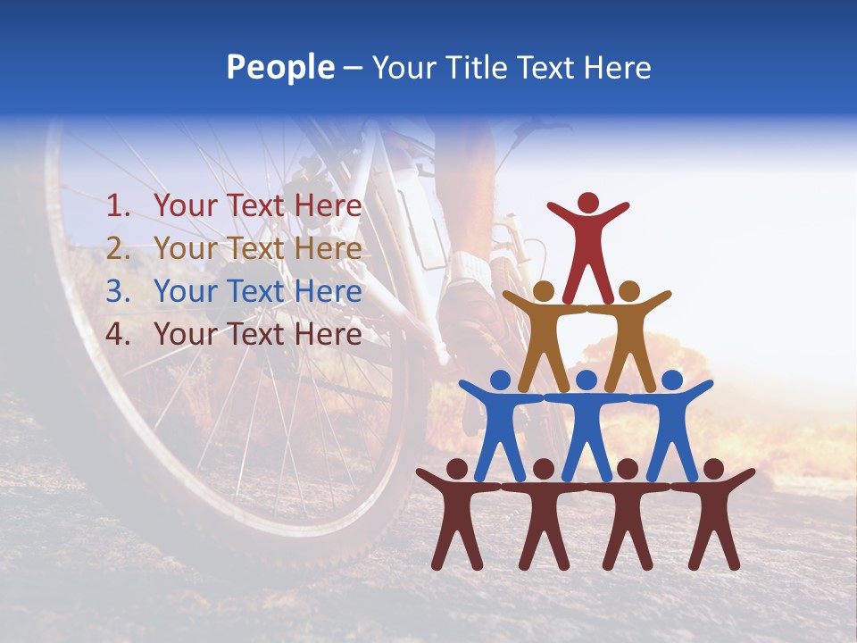 Bike Guy Track PowerPoint Template