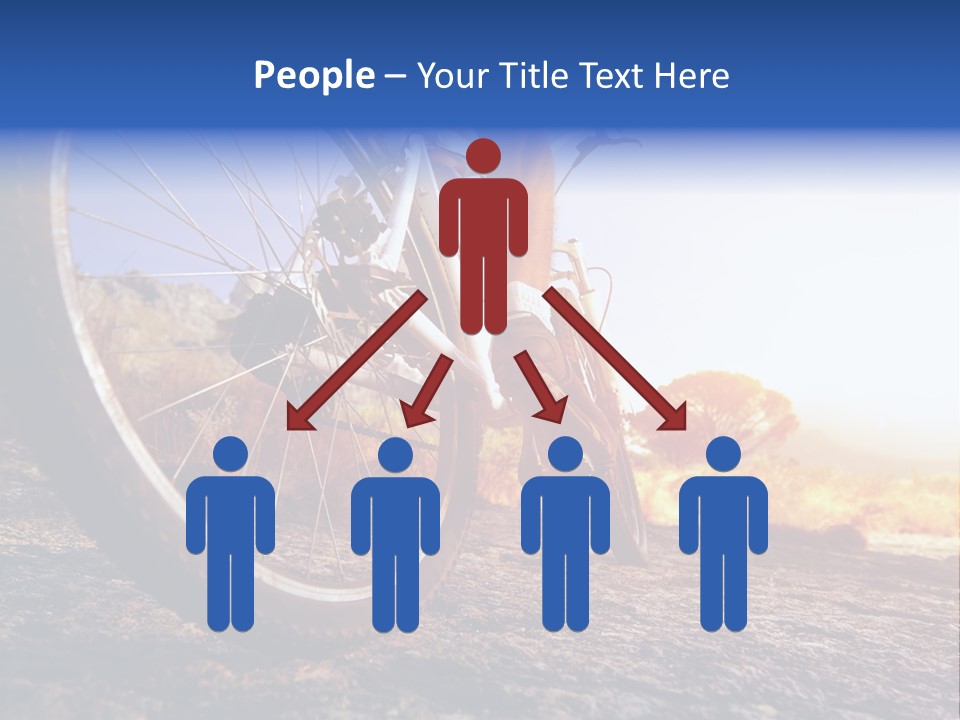 Bike Guy Track PowerPoint Template