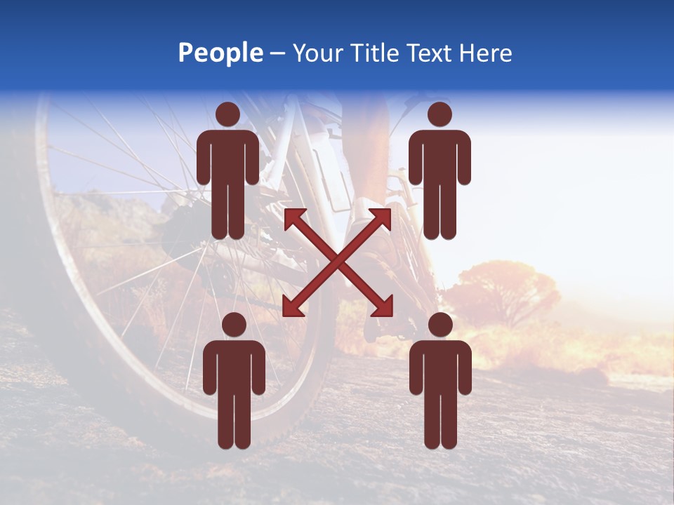 Bike Guy Track PowerPoint Template