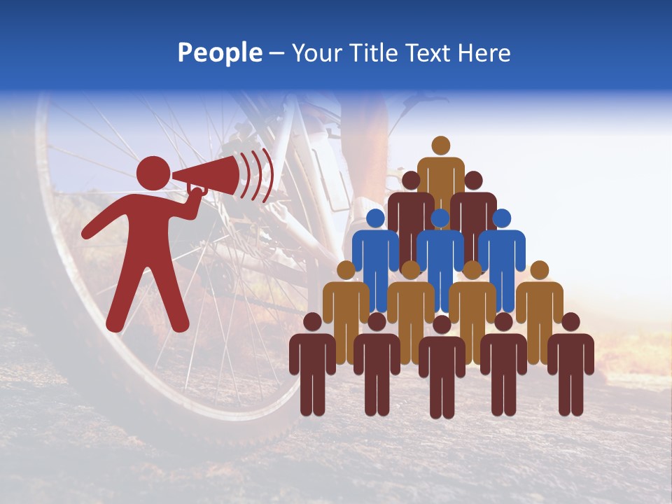 Bike Guy Track PowerPoint Template