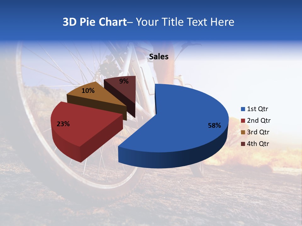 Bike Guy Track PowerPoint Template