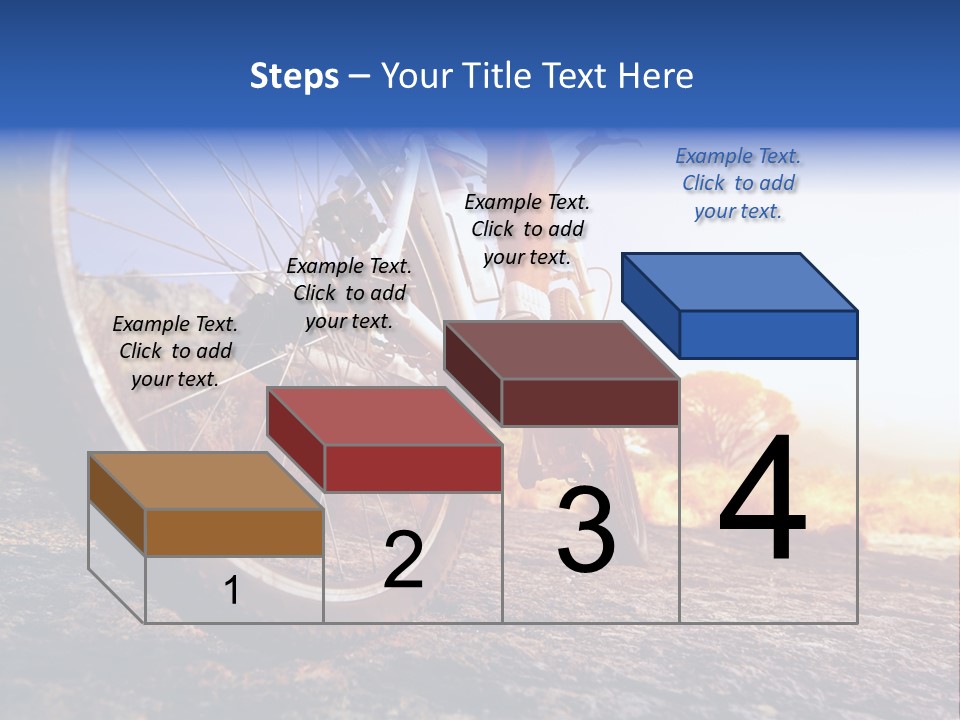 Bike Guy Track PowerPoint Template