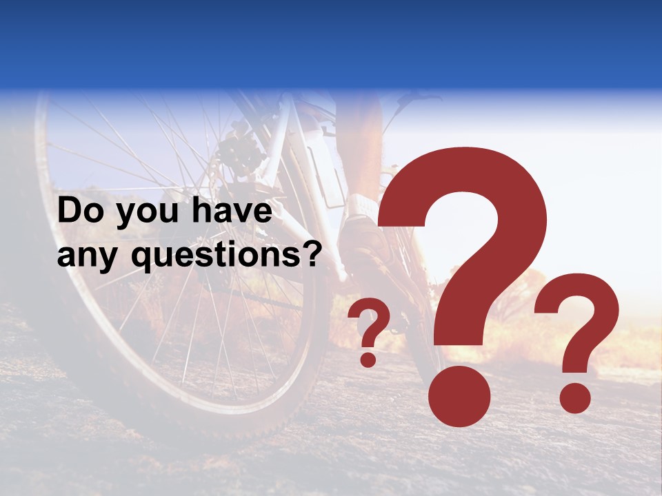 Bike Guy Track PowerPoint Template