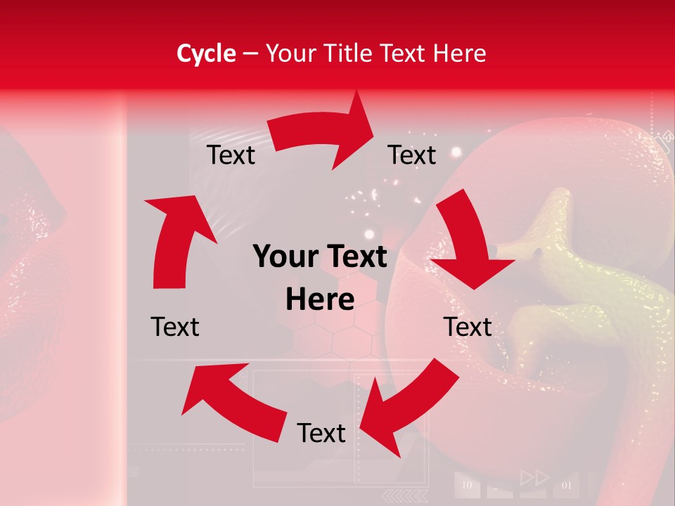 Kidney Pelvis Effect PowerPoint Template
