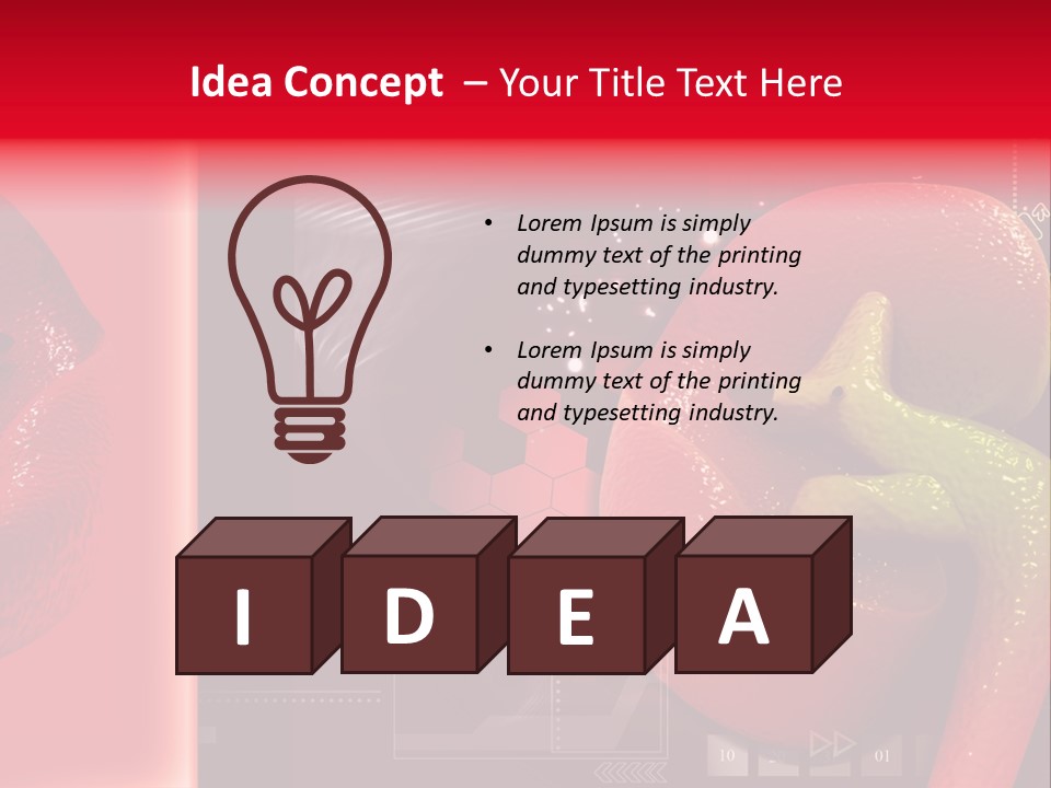 Kidney Pelvis Effect PowerPoint Template