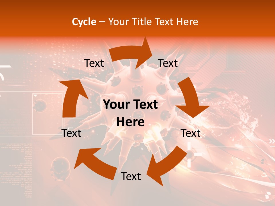 Illustration Technology Education PowerPoint Template