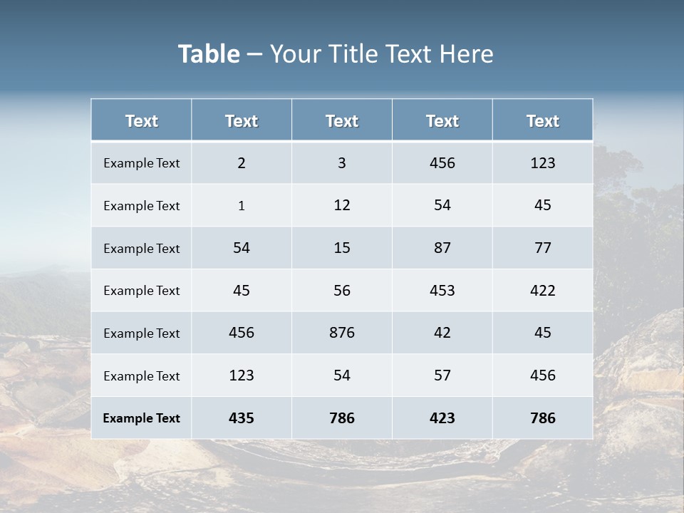 Climbing Sitting Cliff PowerPoint Template