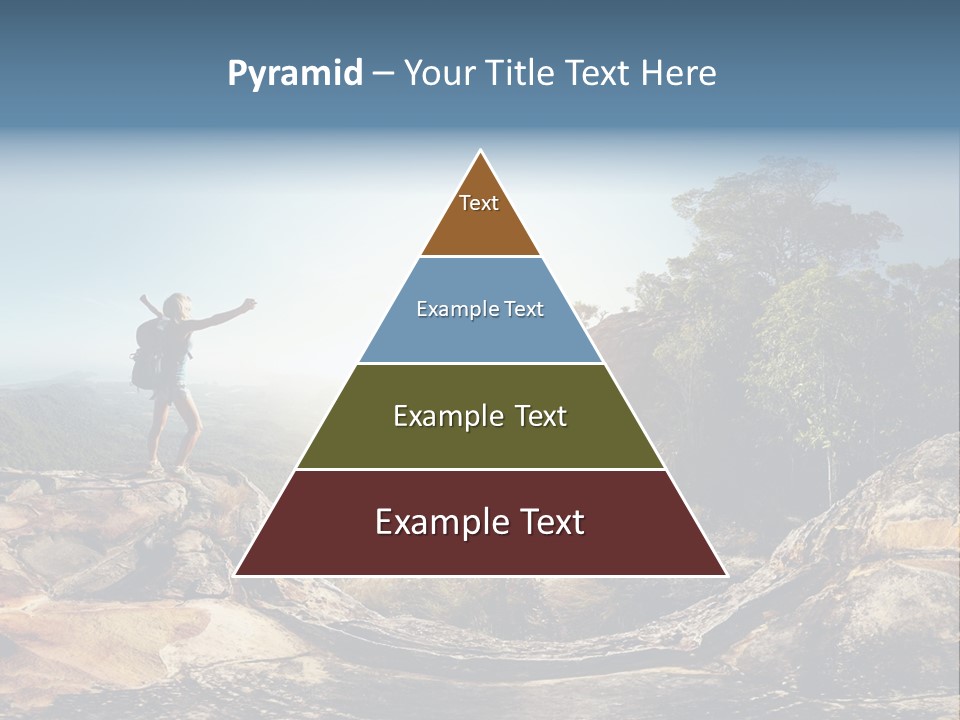 Climbing Sitting Cliff PowerPoint Template