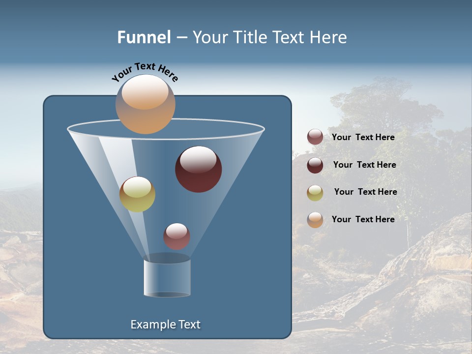 Climbing Sitting Cliff PowerPoint Template