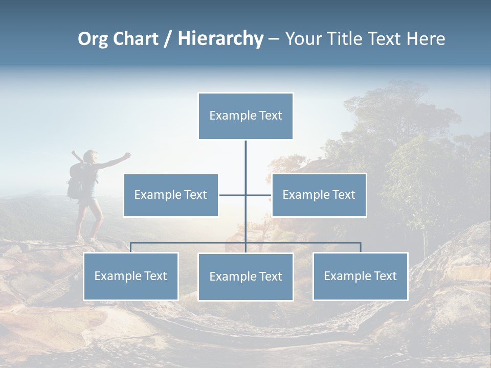Climbing Sitting Cliff PowerPoint Template