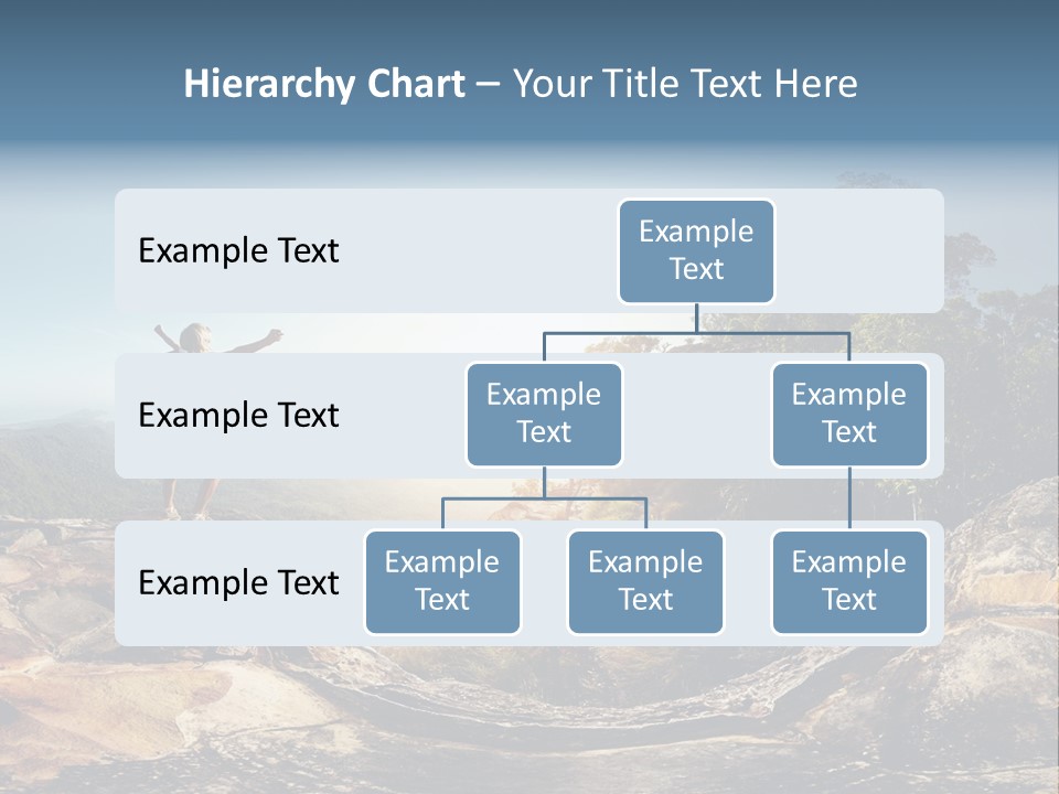 Climbing Sitting Cliff PowerPoint Template