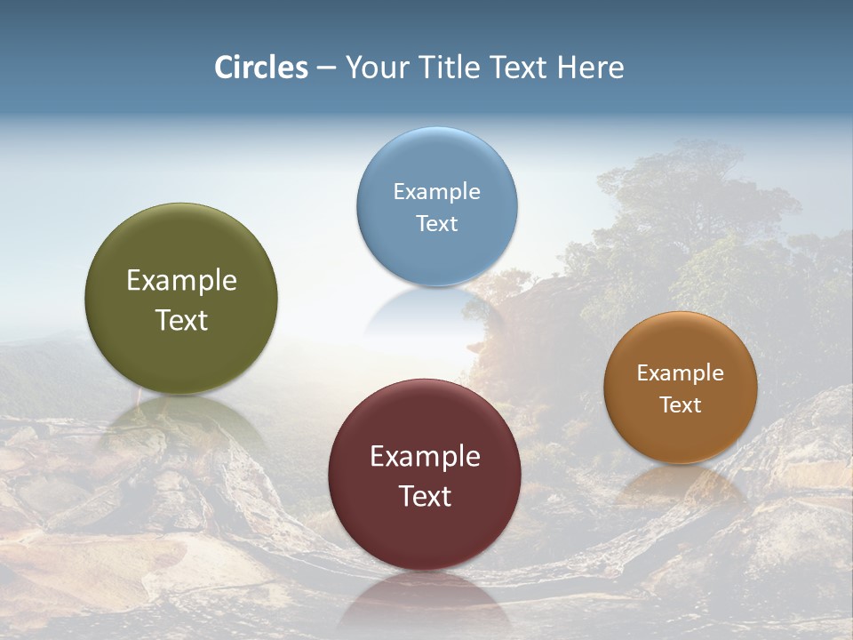 Climbing Sitting Cliff PowerPoint Template