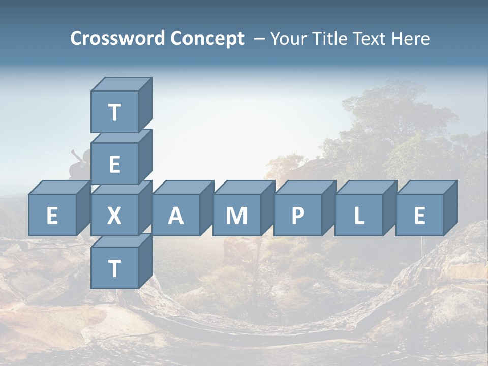 Climbing Sitting Cliff PowerPoint Template