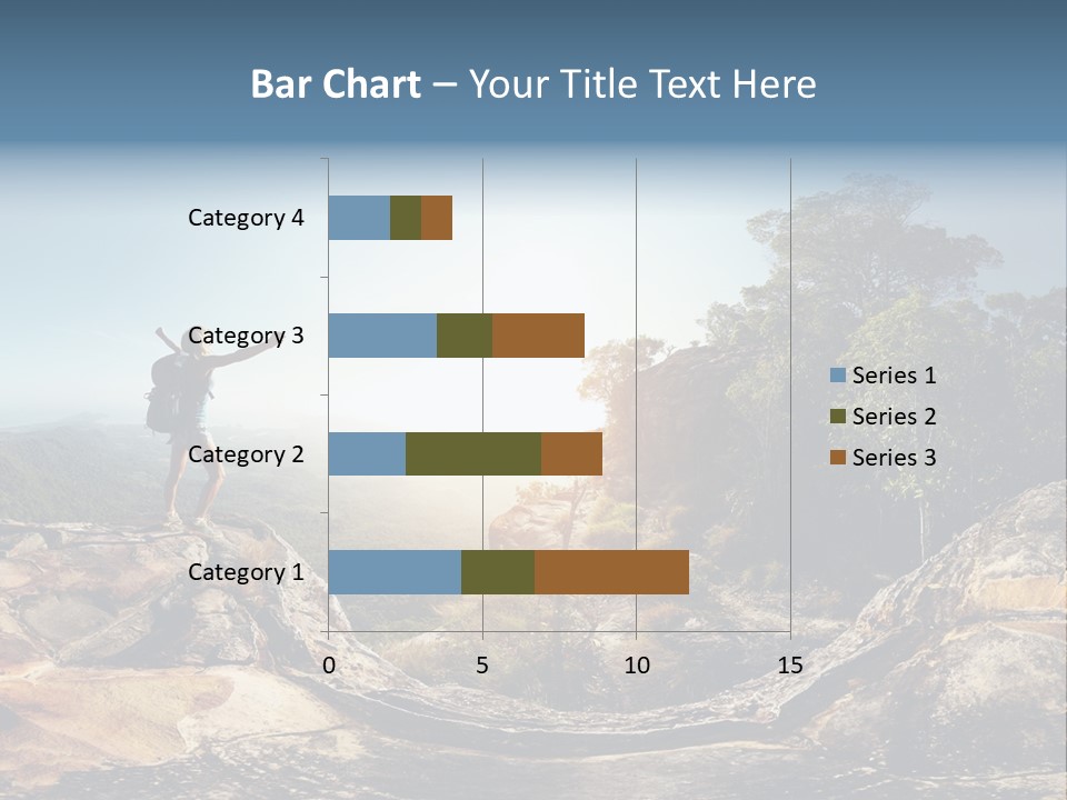 Climbing Sitting Cliff PowerPoint Template