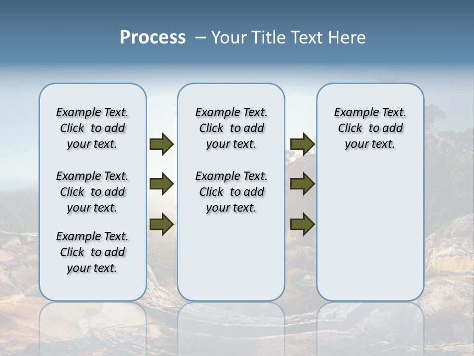 Climbing Sitting Cliff PowerPoint Template