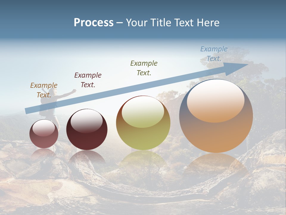 Climbing Sitting Cliff PowerPoint Template