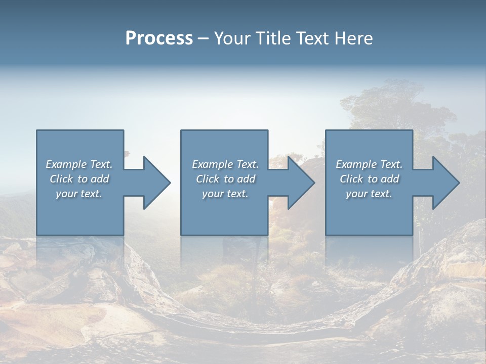 Climbing Sitting Cliff PowerPoint Template