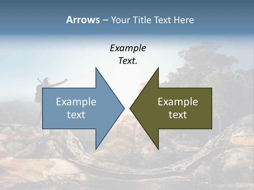 Climbing Sitting Cliff PowerPoint Template