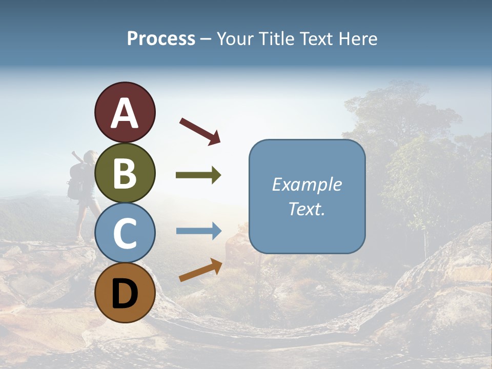 Climbing Sitting Cliff PowerPoint Template